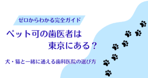 ペット可の歯医者は東京にある？犬・猫と一緒に通える歯科医院の選び方を解説